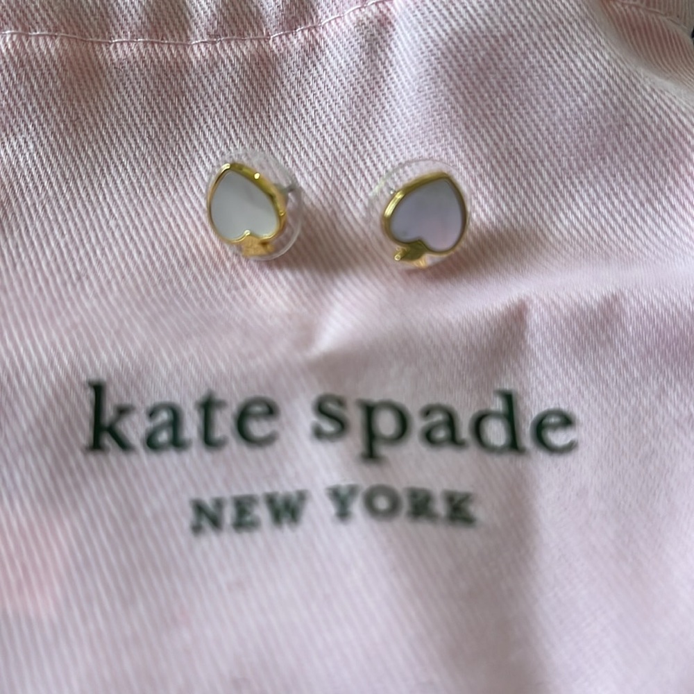 Kate Spade Gold Heart Earrings - Picture 5 of 5